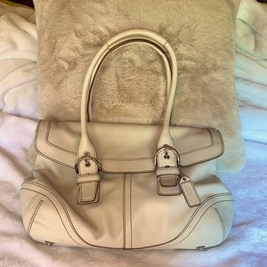 Coach purse leather
